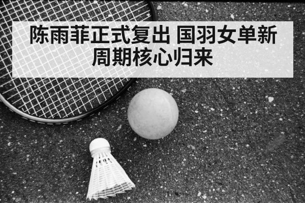陈雨菲正式复出 国羽女单新周期核心归来